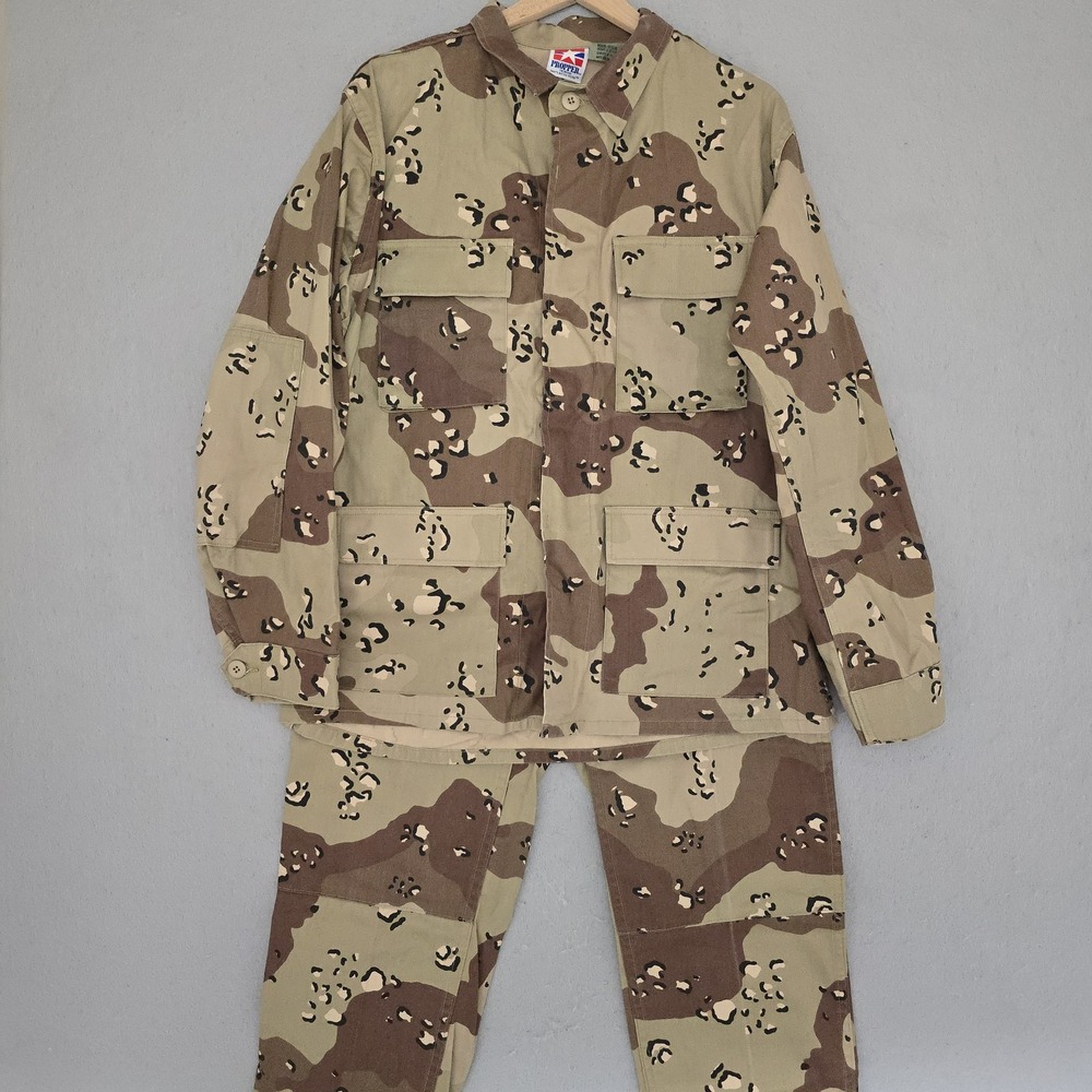 Propper USGI BDU Uniform Set Mens M Reg Military Chocolate Chip Desert Storm